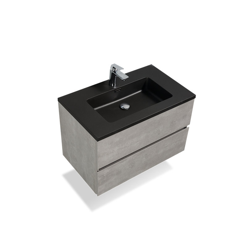 Orren Ellis Canobbio 30 inch Single Floating Bathroom Vanity with